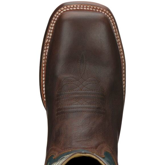 NEW Justin George Strait Western Boots Wide Square Toe  display picture 1